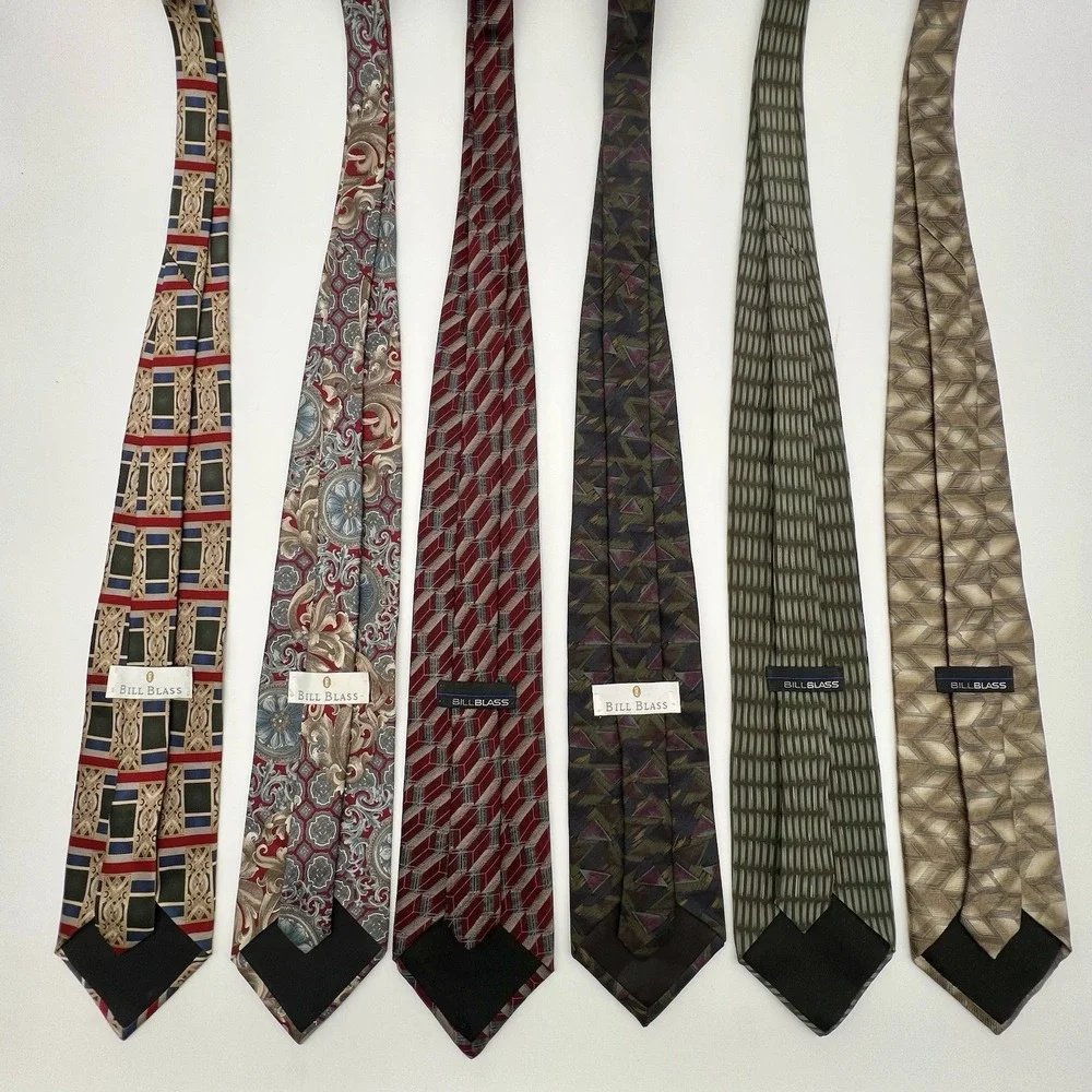 Bill Blass Ties Lot Of 6